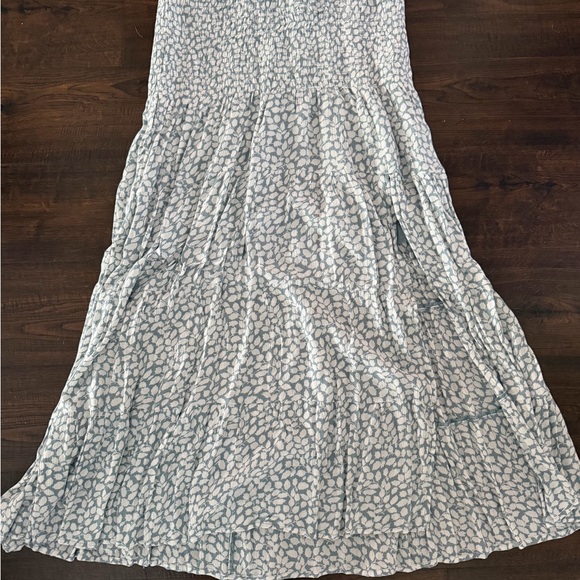 Abercrombie & Fitch Blue and White Maxi Skirt - Picture 2 of 4